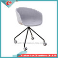 Customization Modern Plastic Fabric Leather Table Chair Furniture with Wheels